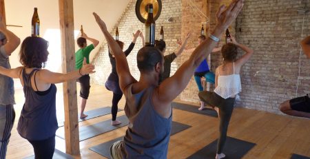 beer yoga
